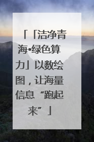 「洁净青海•绿色算力」以数绘图，让海量信息“跑起来”