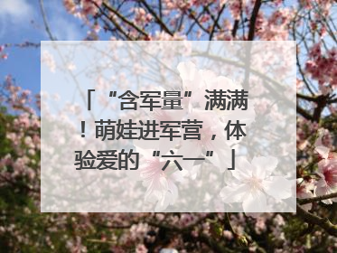 “含军量”满满！萌娃进军营，体验爱的“六一”