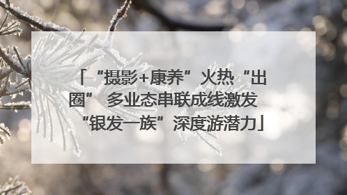 “摄影+康养”火热“出圈” 多业态串联成线激发“银发一族”深度游潜力