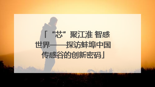 “芯”聚江淮 智感世界——探访蚌埠中国传感谷的创新密码