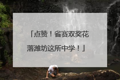 点赞！省赛双奖花落潍坊这所中学！