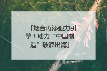烟台再添强力引擎！助力“中国制造”破浪出海