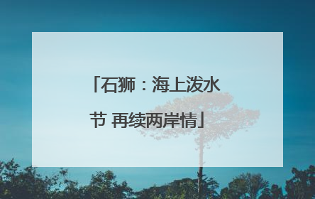 石狮：海上泼水节 再续两岸情