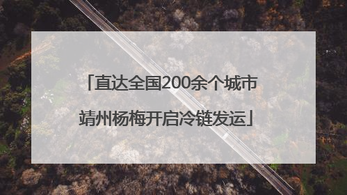直达全国200余个城市 靖州杨梅开启冷链发运