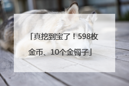 真挖到宝了！598枚金币、10个金镯子