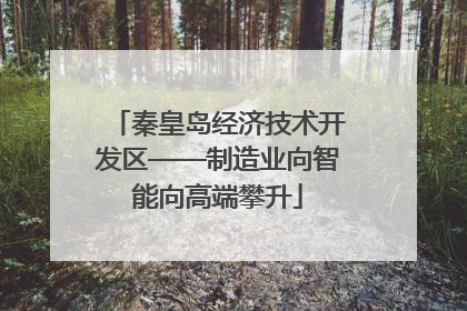 秦皇岛经济技术开发区——制造业向智能向高端攀升