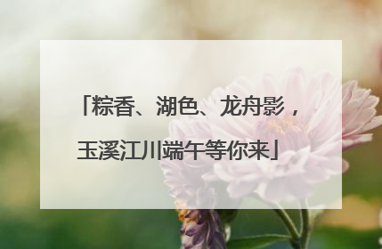 粽香、湖色、龙舟影，玉溪江川端午等你来