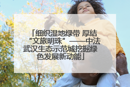 细织湿地绿带 厚结“文旅明珠”——中法武汉生态示范城挖掘绿色发展新动能