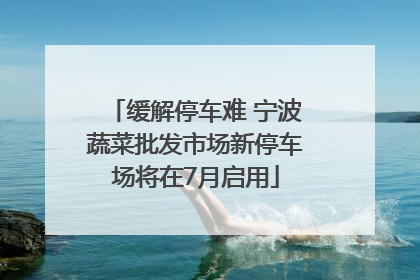 缓解停车难 宁波蔬菜批发市场新停车场将在7月启用