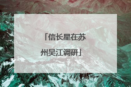 信长星在苏州吴江调研
