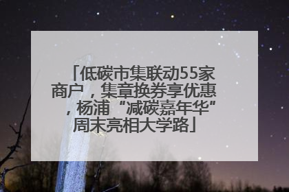 低碳市集联动55家商户，集章换券享优惠，杨浦“减碳嘉年华”周末亮相大学路