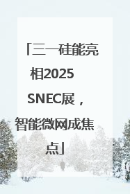 三一硅能亮相2025 SNEC展，智能微网成焦点
