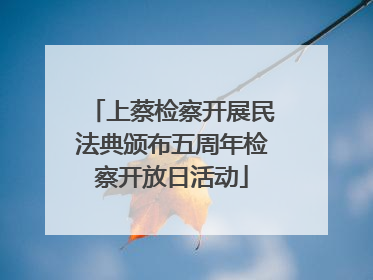 上蔡检察开展民法典颁布五周年检察开放日活动