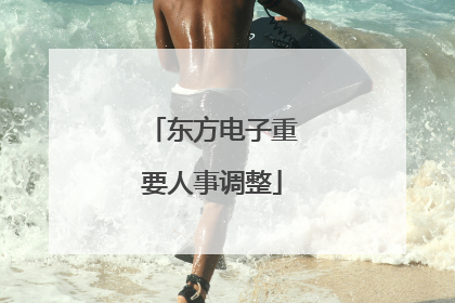 东方电子重要人事调整