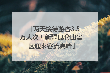 两天接待游客3.5万人次！新疆昆仑山景区迎来客流高峰
