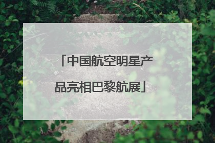 中国航空明星产品亮相巴黎航展