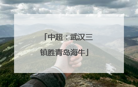 中超：武汉三镇胜青岛海牛