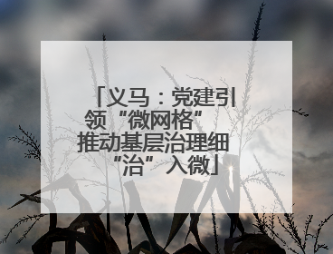 义马：党建引领“微网格” 推动基层治理细“治”入微