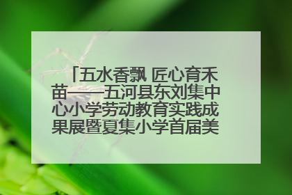 五水香飘 匠心育禾苗——五河县东刘集中心小学劳动教育实践成果展暨夏集小学首届美食节盛大举行