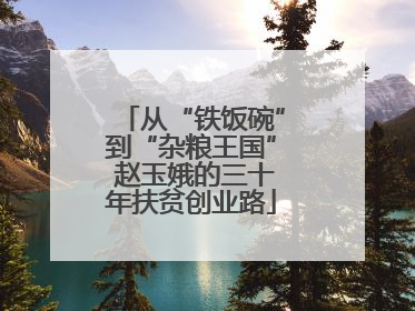 从“铁饭碗”到“杂粮王国” 赵玉娥的三十年扶贫创业路