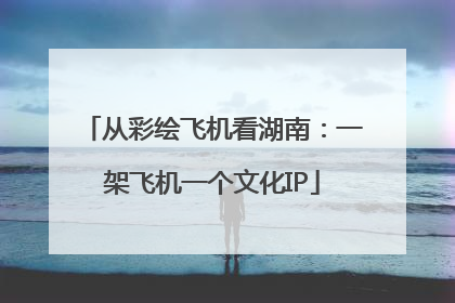 从彩绘飞机看湖南：一架飞机一个文化IP