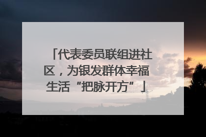 代表委员联组进社区，为银发群体幸福生活“把脉开方”