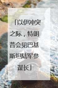 以伊冲突之际，特朗普会见巴基斯坦陆军参谋长