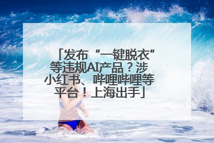 发布“一键脱衣”等违规AI产品？涉小红书、哔哩哔哩等平台！上海出手