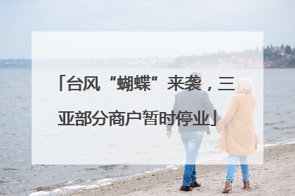 台风“蝴蝶”来袭，三亚部分商户暂时停业