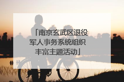 南京玄武区退役军人事务系统组织丰富主题活动