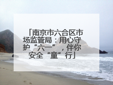 南京市六合区市场监管局：用心守护“六一”，伴你安全“童”行