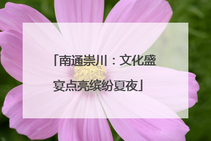 南通崇川：文化盛宴点亮缤纷夏夜