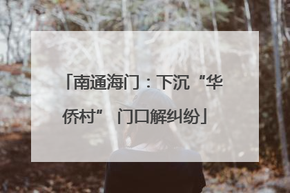 南通海门：下沉“华侨村” 门口解纠纷
