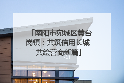 南阳市宛城区黄台岗镇：共筑信用长城 共绘营商新篇