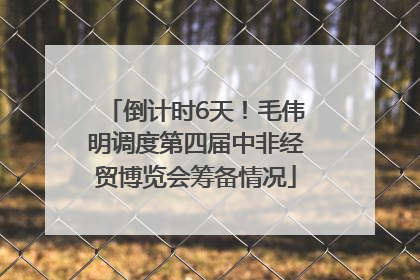 倒计时6天！毛伟明调度第四届中非经贸博览会筹备情况