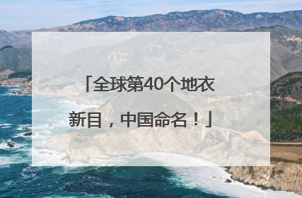 全球第40个地衣新目，中国命名！