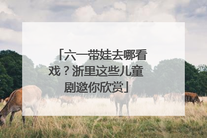 六一带娃去哪看戏？浙里这些儿童剧邀你欣赏