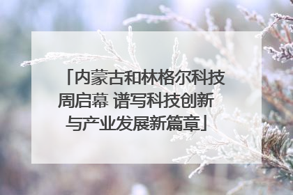 内蒙古和林格尔科技周启幕 谱写科技创新与产业发展新篇章