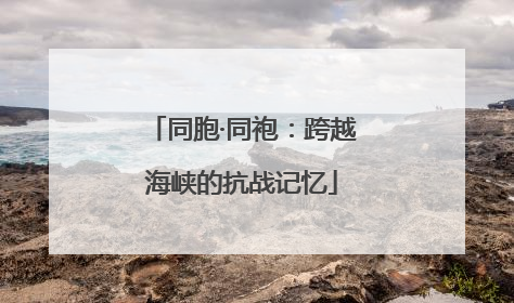 同胞·同袍：跨越海峡的抗战记忆