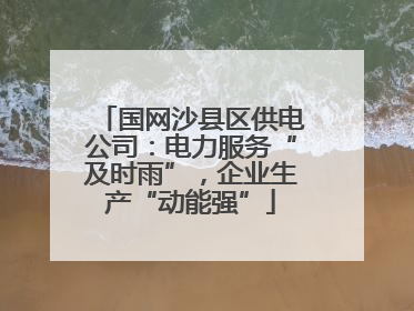 国网沙县区供电公司：电力服务“及时雨”，企业生产“动能强”