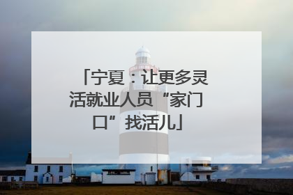 宁夏：让更多灵活就业人员“家门口”找活儿