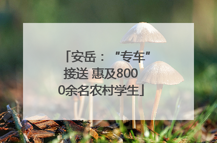 安岳：“专车”接送 惠及8000余名农村学生
