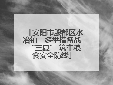 安阳市殷都区水冶镇：多举措备战“三夏” 筑牢粮食安全防线