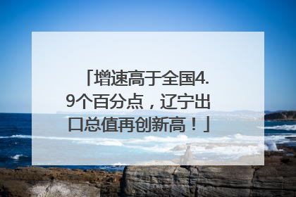 增速高于全国4.9个百分点，辽宁出口总值再创新高！