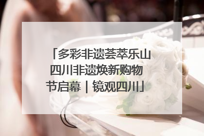 多彩非遗荟萃乐山 四川非遗焕新购物节启幕｜镜观四川