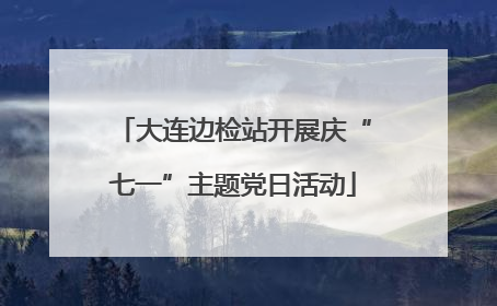 大连边检站开展庆“七一”主题党日活动