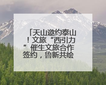 天山邀约泰山！文旅“西引力”催生文旅合作签约，鲁新共绘丝路诗与远方