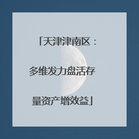 天津津南区：多维发力盘活存量资产增效益