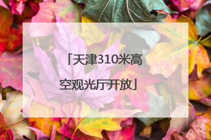 天津310米高空观光厅开放