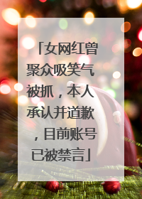 女网红曾聚众吸笑气被抓，本人承认并道歉，目前账号已被禁言